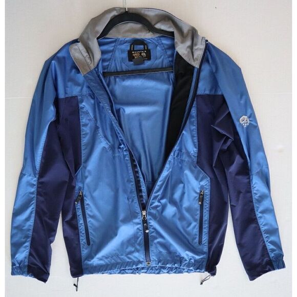 Mountain Hard Wear OM3894 Men's Sz Small Blue/Black Full Zip Windbreaker Jacket - Picture 9 of 10